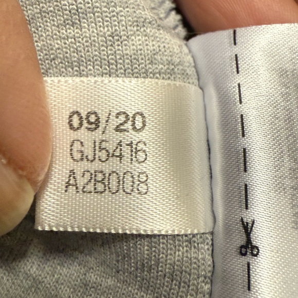ADIDAS Heather Gray Hoodie with White Stripes Size Small - Picture 16 of 16